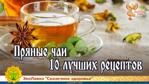 Пряные чаи. 10 лучших рецептов