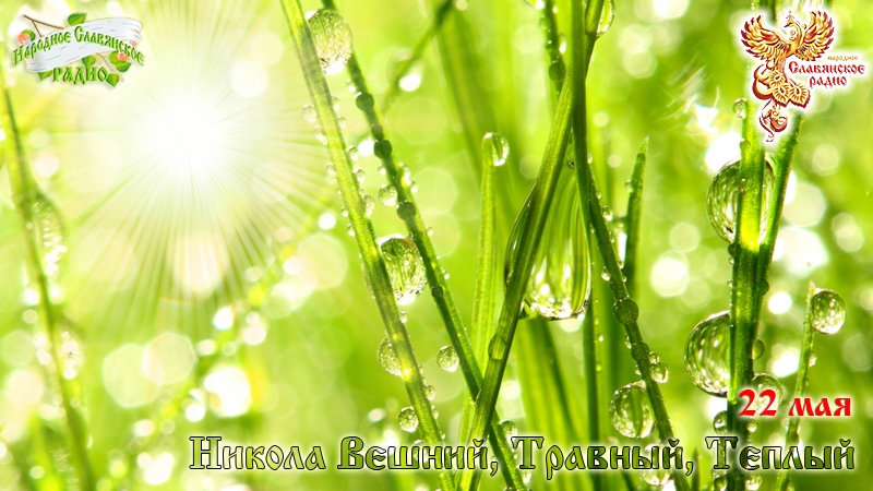 22-е мая - Никола Вешний, Травный, Теплый
