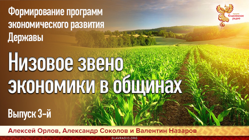 Формирование и проведение в жизнь программ экономического развития Державы. Выпуск 3.  Низовое звено экономики в общинах