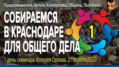 Запись семинара Алексея Орлова в Краснодаре 21 апреля 2023г. Знакомство