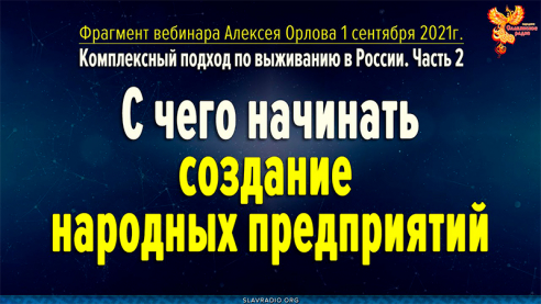 С чего начинать создание народных предприятий. Алексей Орлов